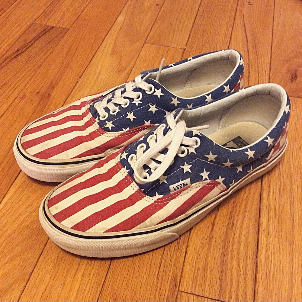 Unisex American Flag Vans